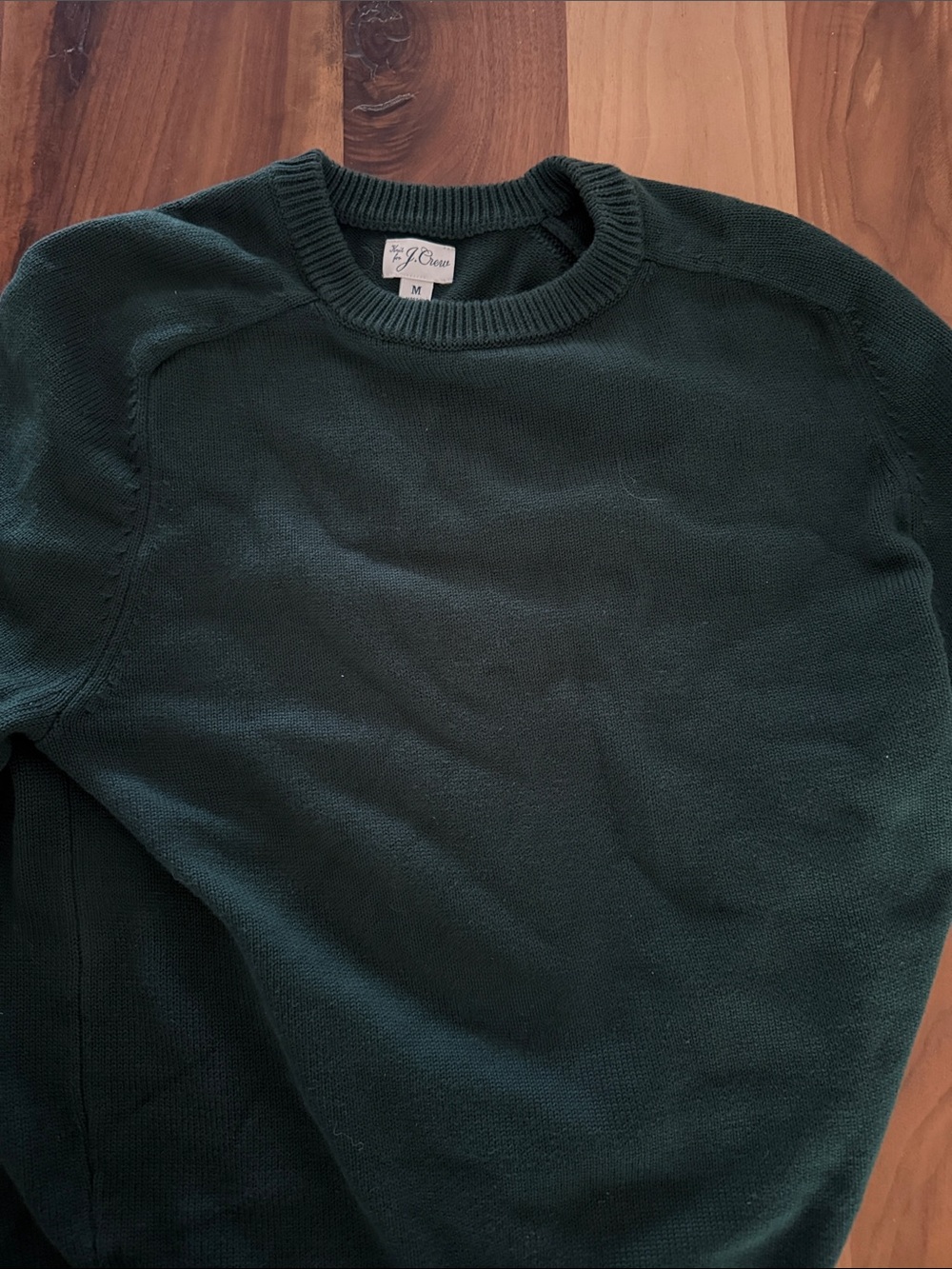 J. Crew Men's Forest Green Crewneck Sweater